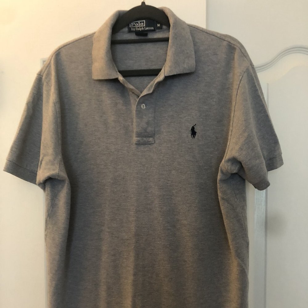 Ralph Lauren Classic Fit Mesh Polo (Grey) (M)
